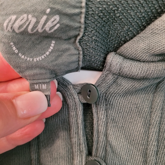 Aerie Green Oversized Hoodie Size Medium - Picture 5 of 5